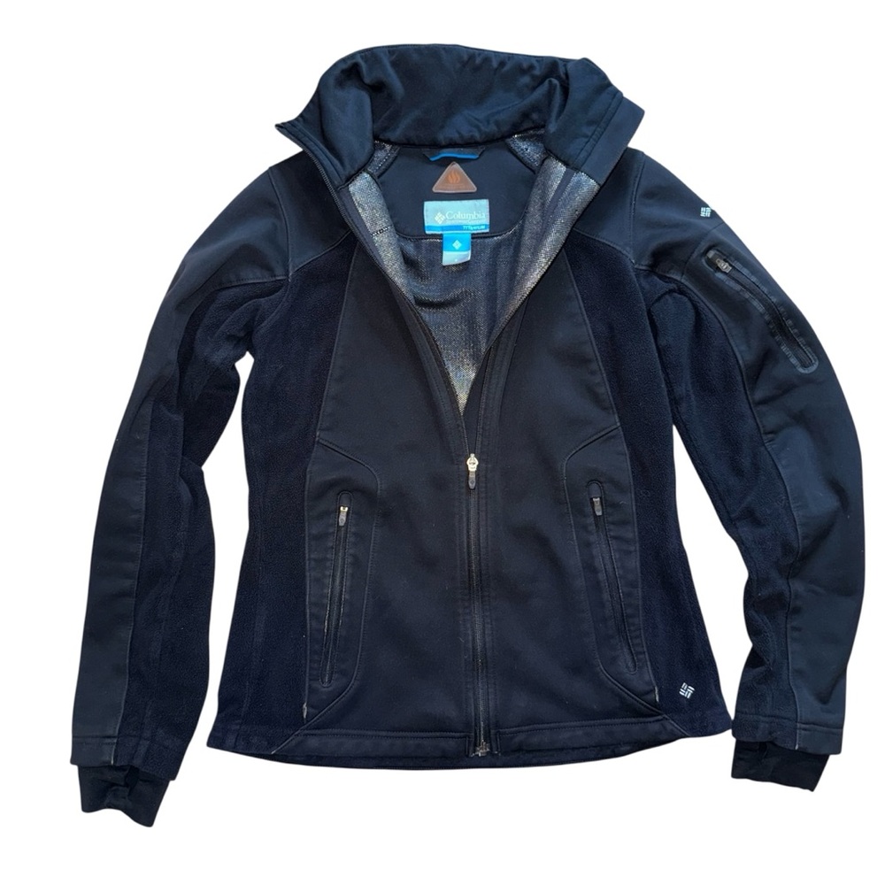 Columbia Women’s Titanium Black Jacket Thermal Comfort Omni-Heat - Small